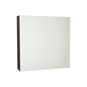 Evie Dark Brown PVC 750 Mirror Cabinet